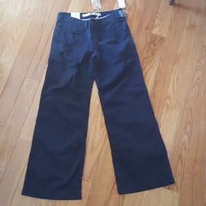 GAP WIDE LEG BOYFRIEND NAVY PANTS SZ 4 ANK